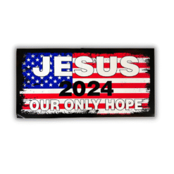 Jesus 2024 Only Hope Bumper Sticker