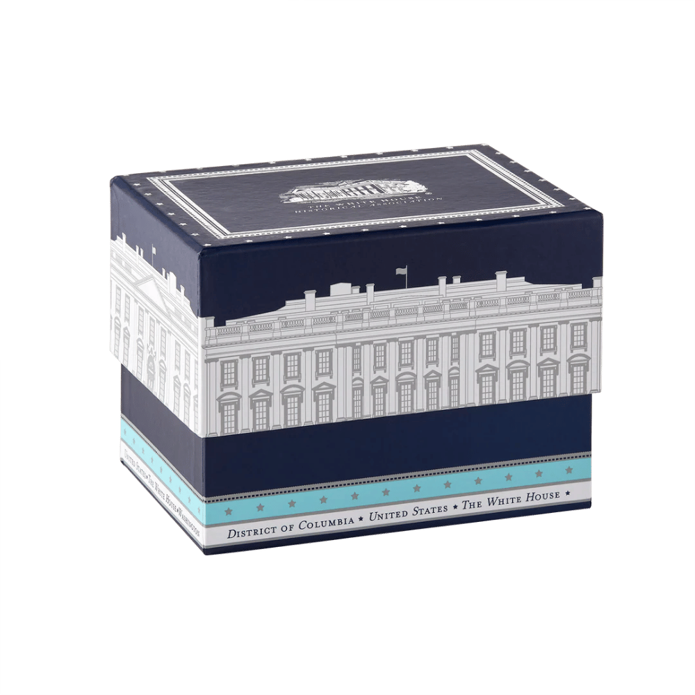 Navy Silver White House Mug - Image 2