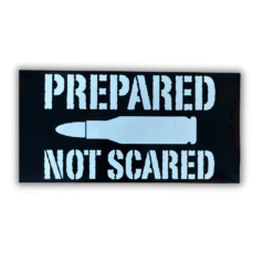 Prepared Not Scared Bumper Sticker