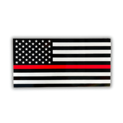 Thin Red Line Bumper Sticker