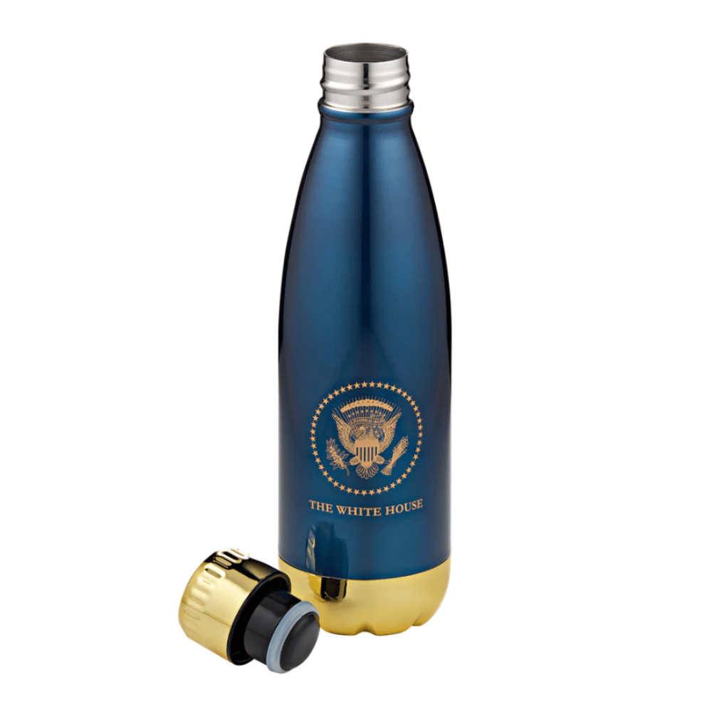 A durable Truman Seal water bottle — functional, stylish, and perfect for everyday hydration with historic flair.