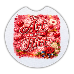 The Art of the Flirt Car Coasters 3-Pack