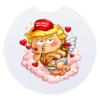 Trump Cupid car coasters 3-pack featuring bold Valentine artwork, satirical humor, and a cup holder-ready design made for daily use.