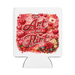 The Art of the Flirt Valentine Koozie